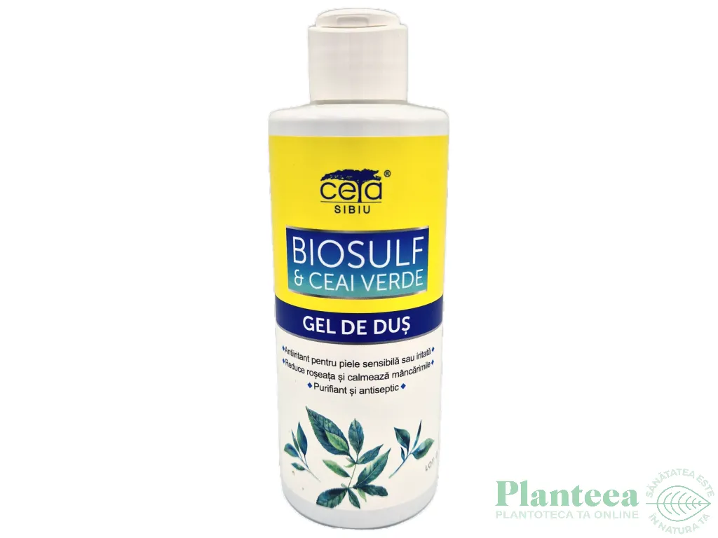 Gel dus BioSulf ceai verde 200ml - CETA
