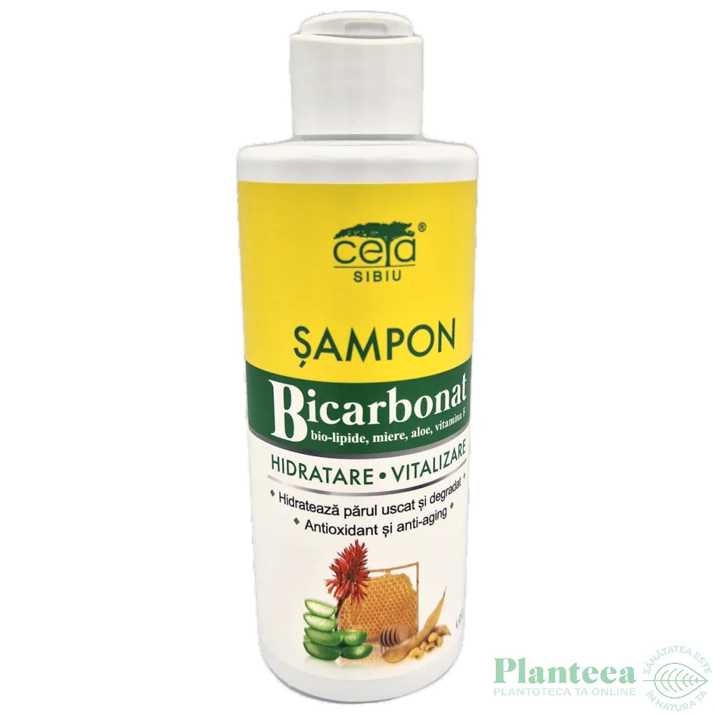 Sampon bicarbonat miere aloe vitamina F Hidratare Vitalizare 200ml - CETA