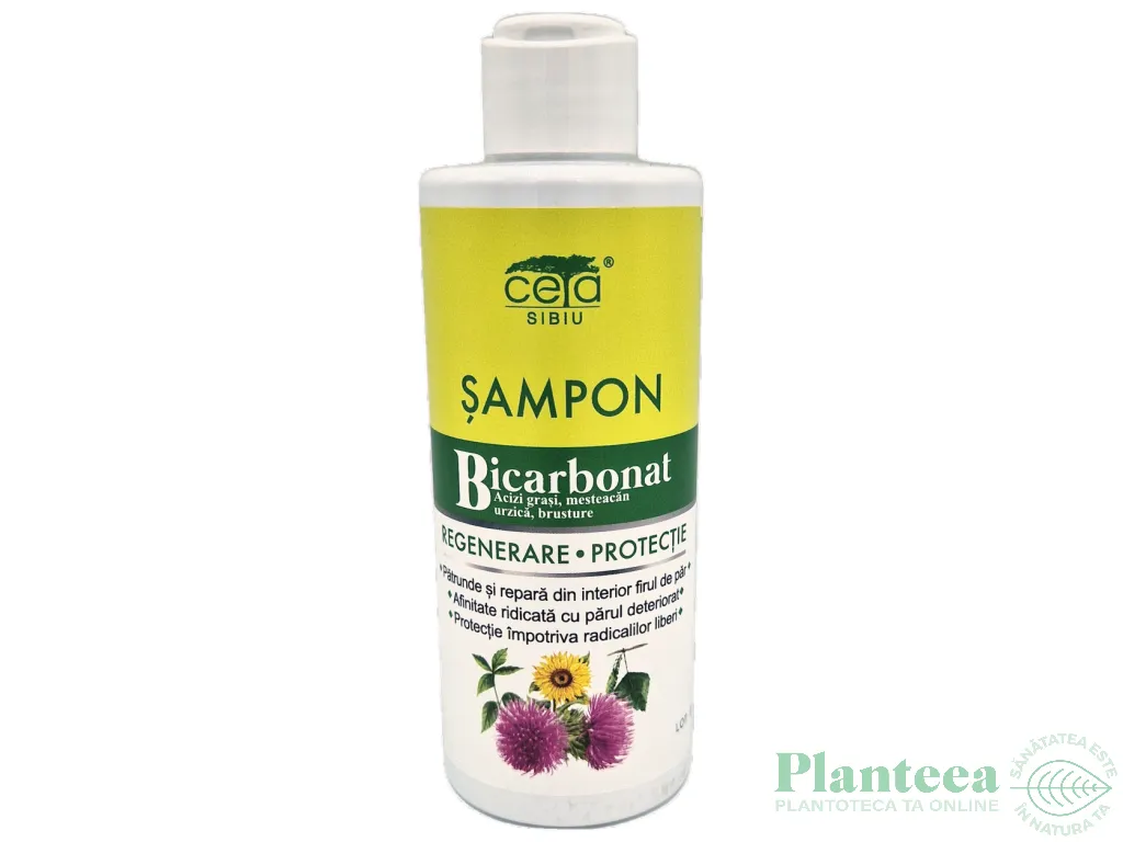 Sampon bicarbonat urzica mesteacan brusture Regenerare Protectie 200ml - CETA