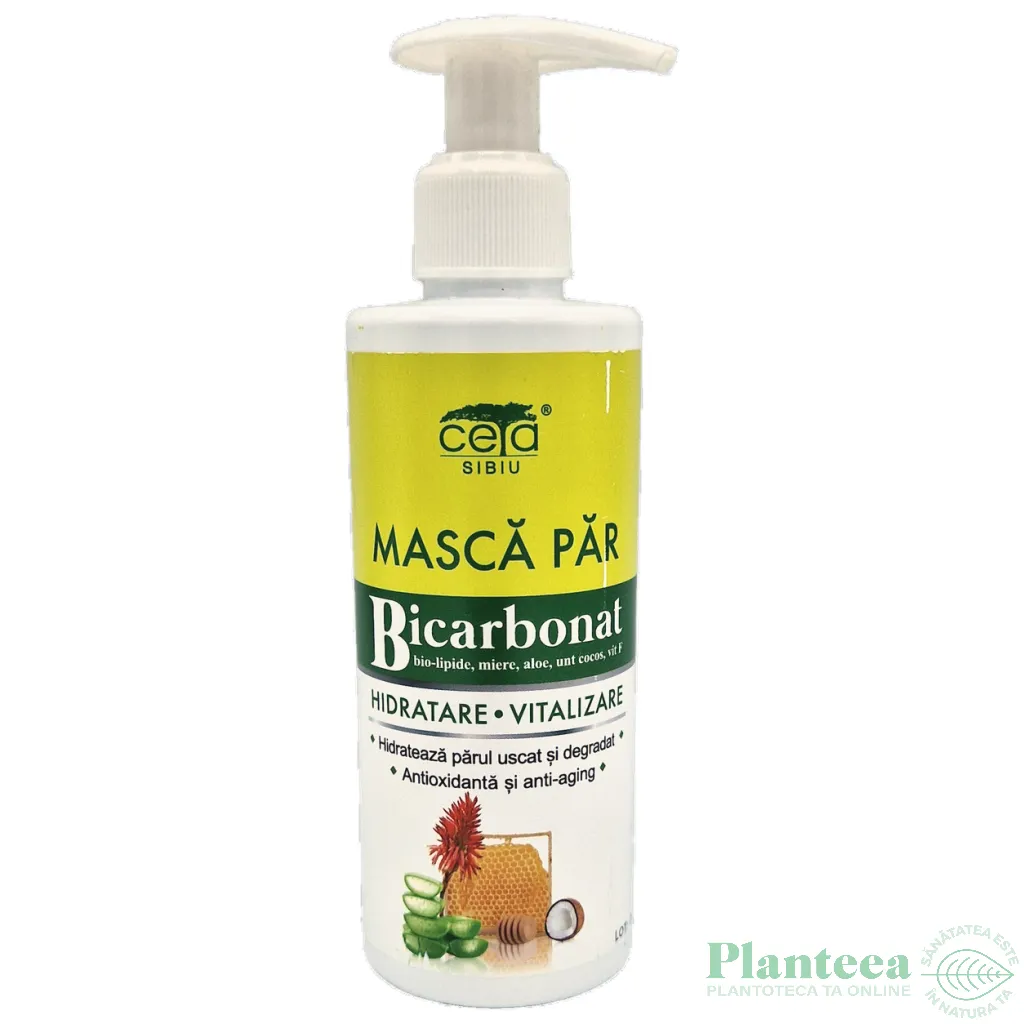Masca par hidratare vitalizare bicarbonat pompita 200ml - CETA