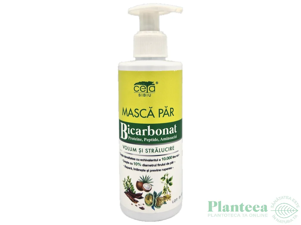 Masca par extravolum stralucire bicarbonat pompita 200ml - CETA