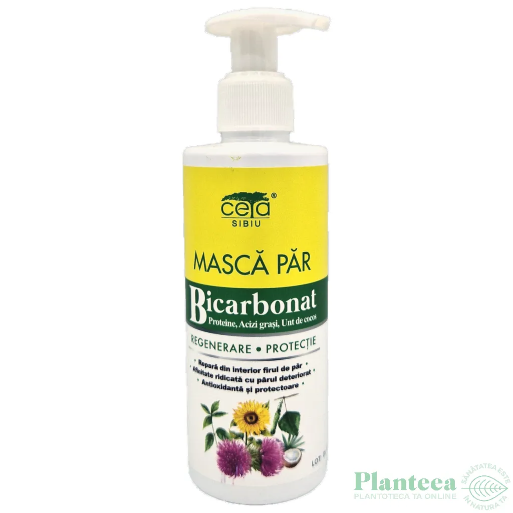 Masca par regenerare protectie bicarbonat pompita 200ml - CETA