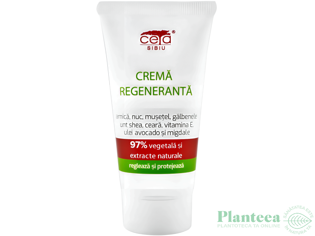 Crema regeneranta 97%vegetala extracte naturale 50ml - CETA SIBIU