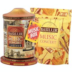 Ceai negru ceylon Music Concert London cutie muzicala 100g - BASILUR