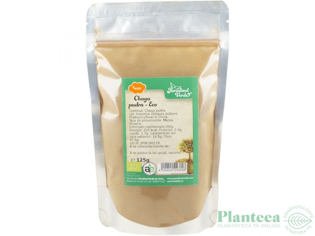 Pulbere chaga eco 125g - PARADISUL VERDE