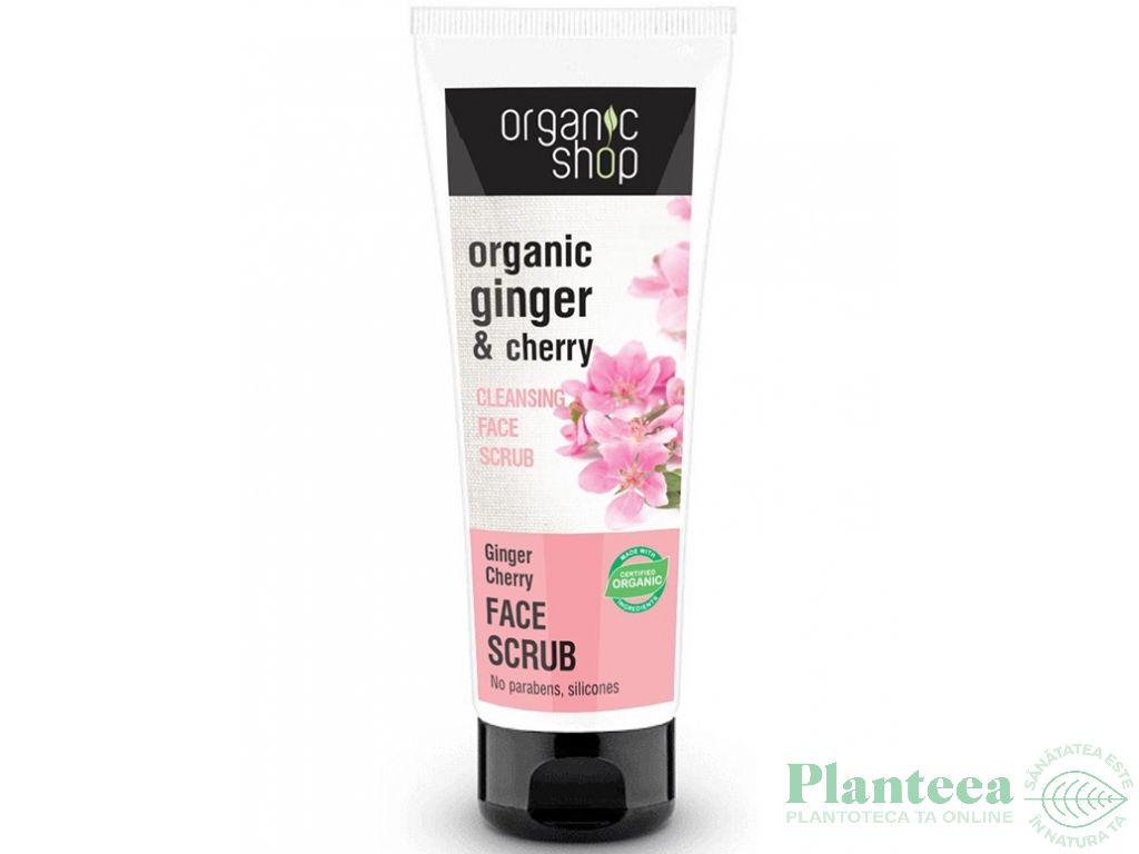 Scrub facial purificator cirese ghimbir 75ml - ORGANIC SHOP