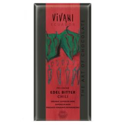 Ciocolata neagra 70%cacao chilli eco 100g - VIVANI