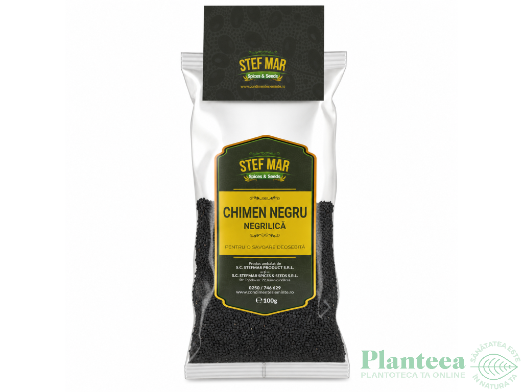 Condiment chimen negru [negrilica] seminte 100g - STEF MAR