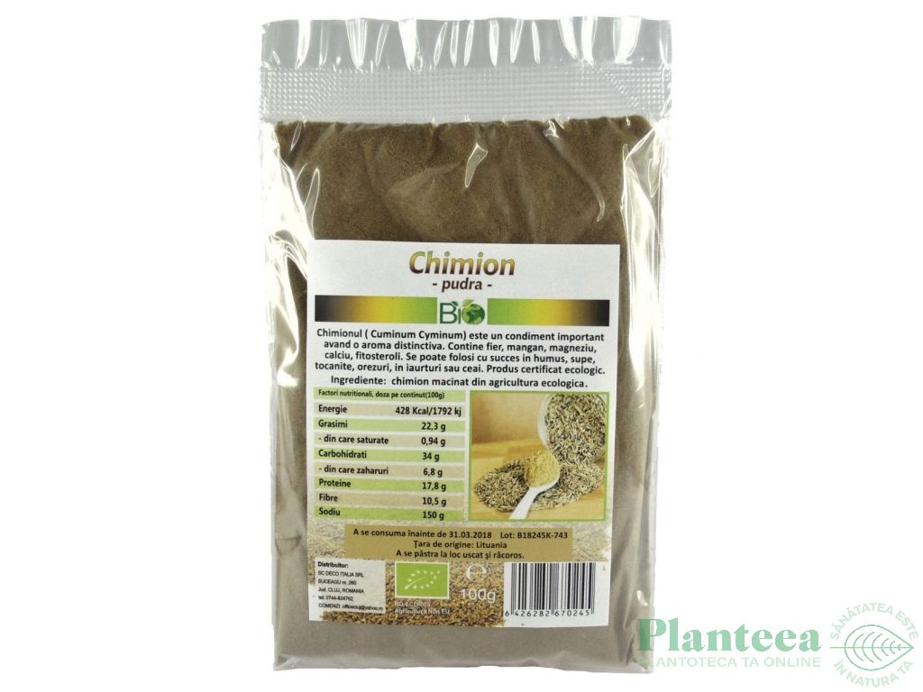 Condiment chimion macinat eco 100g - DECO ITALIA