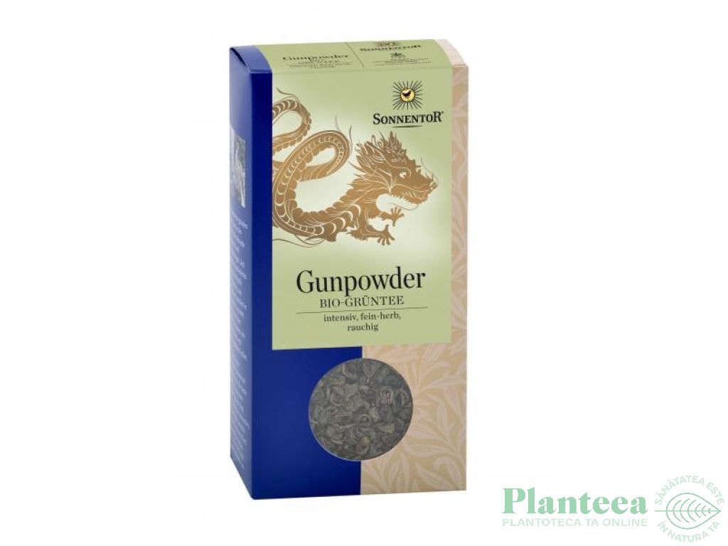 Ceai verde gunpowder eco 100g - SONNENTOR