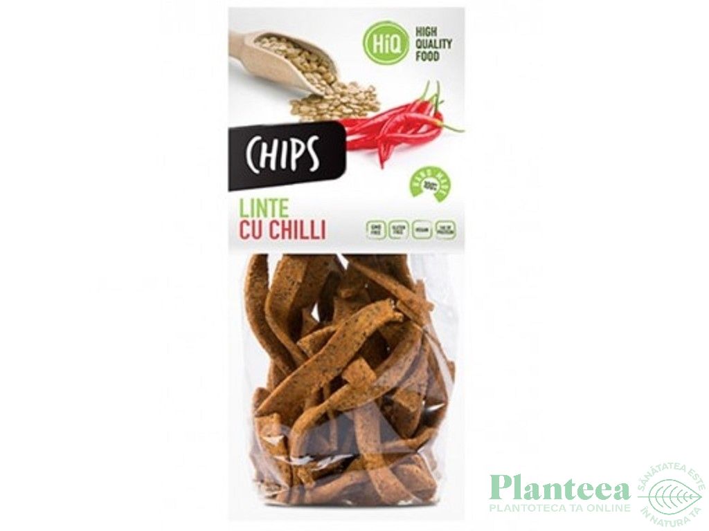 Chipsuri linte cu chilli 80g - HIQ