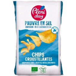 Chipsuri cartofi fara sare bio 100g - PLENIDAY