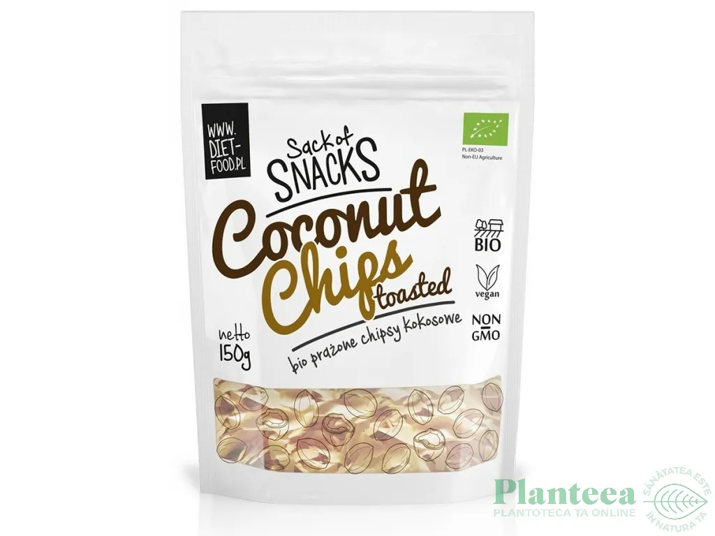 Chipsuri cocos coapte eco 150g - DIET FOOD