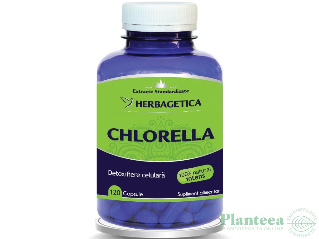 Chlorella 410mg 120cps - HERBAGETICA
