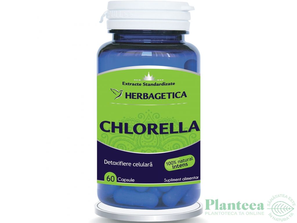 Chlorella 410mg 60cps - HERBAGETICA