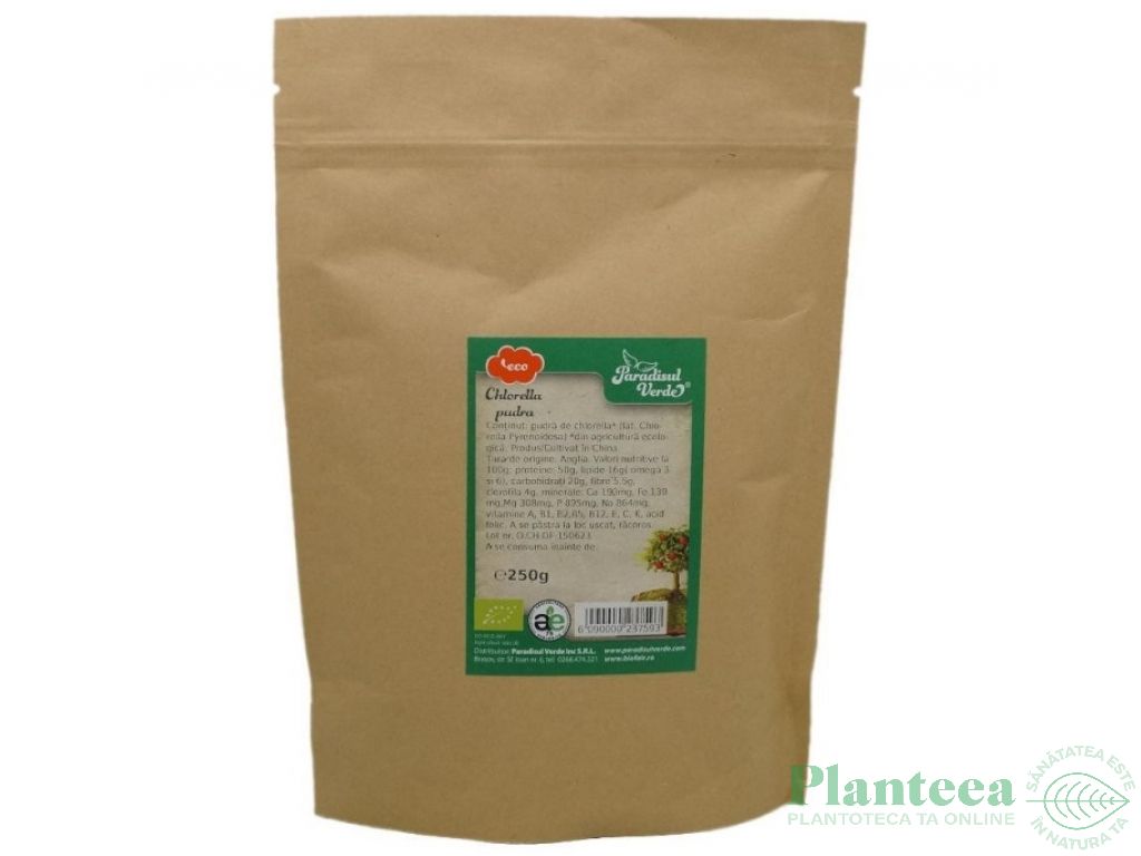 Pulbere chlorella ET eco 250g - PARADISUL VERDE