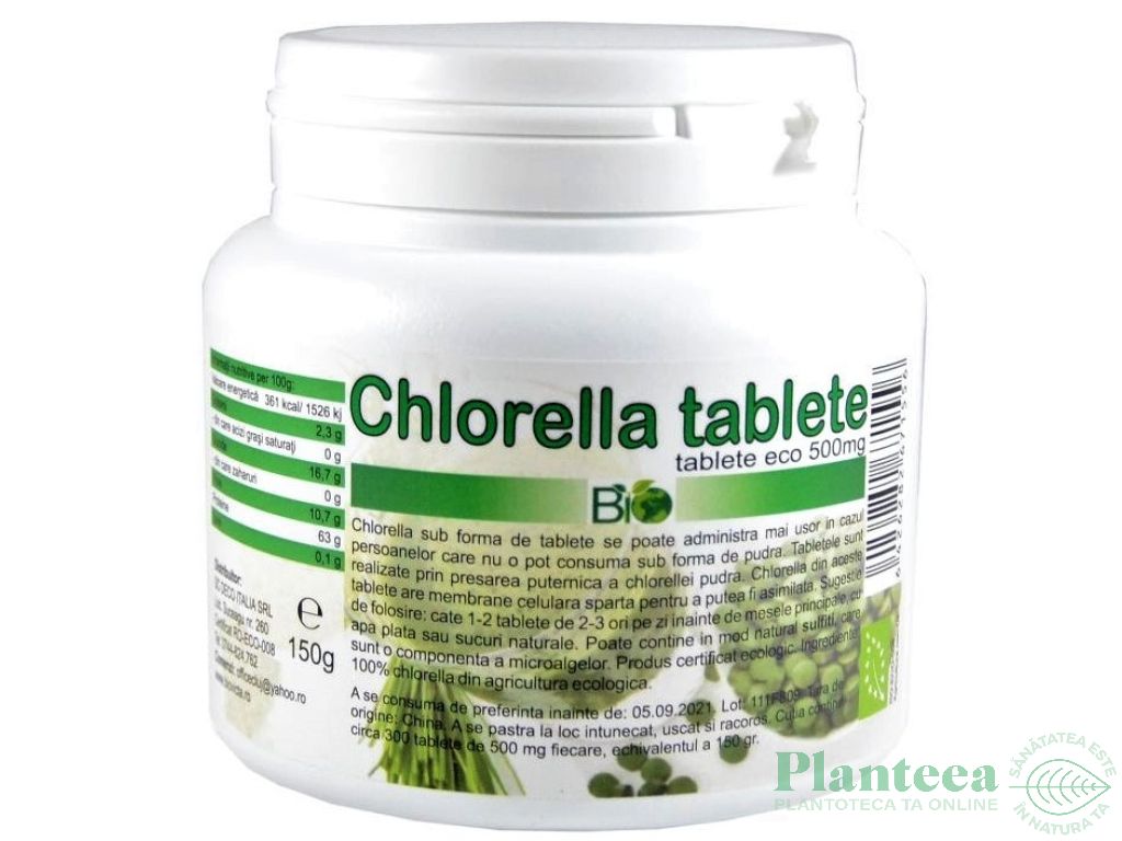 Chlorella 500mg tablete eco 300cp - DECO ITALIA
