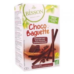 Betisoare acoperite cu ciocolata neagra eco 120g - BISSON