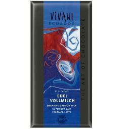 Ciocolata lapte integral superior Ecuador eco 100g - VIVANI