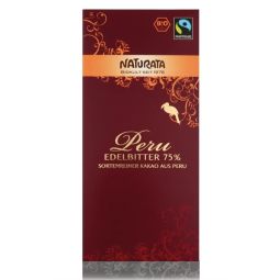 Ciocolata neagra 75% Peru eco 100g - NATURATA