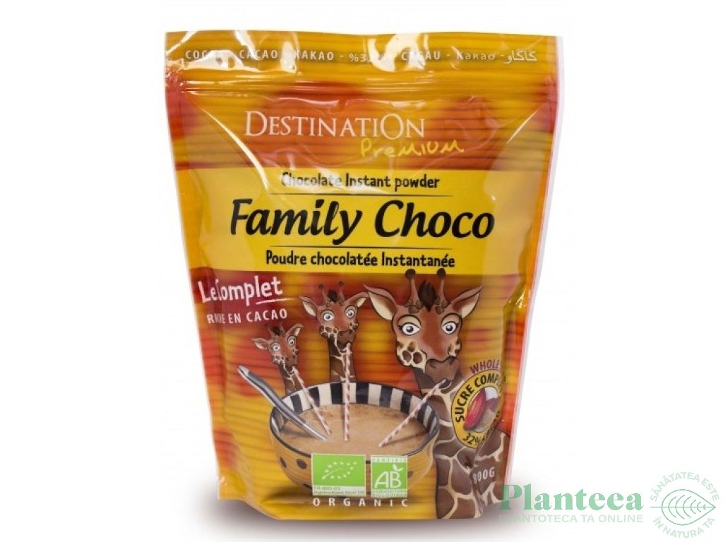 Ciocolata calda instant cu cereale eco 400g - DESTINATION