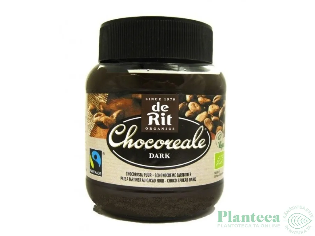 Crema desert ciocolata neagra eco 350g - DE RIT