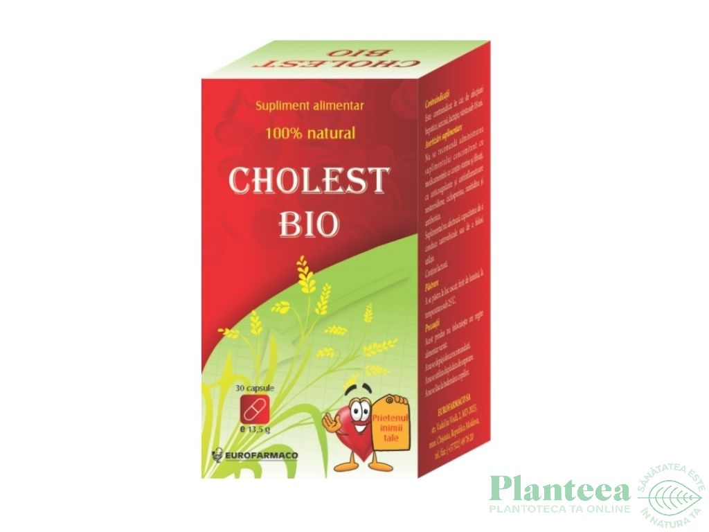 Cholest bio 350mg 30cp - EUROFARMACO