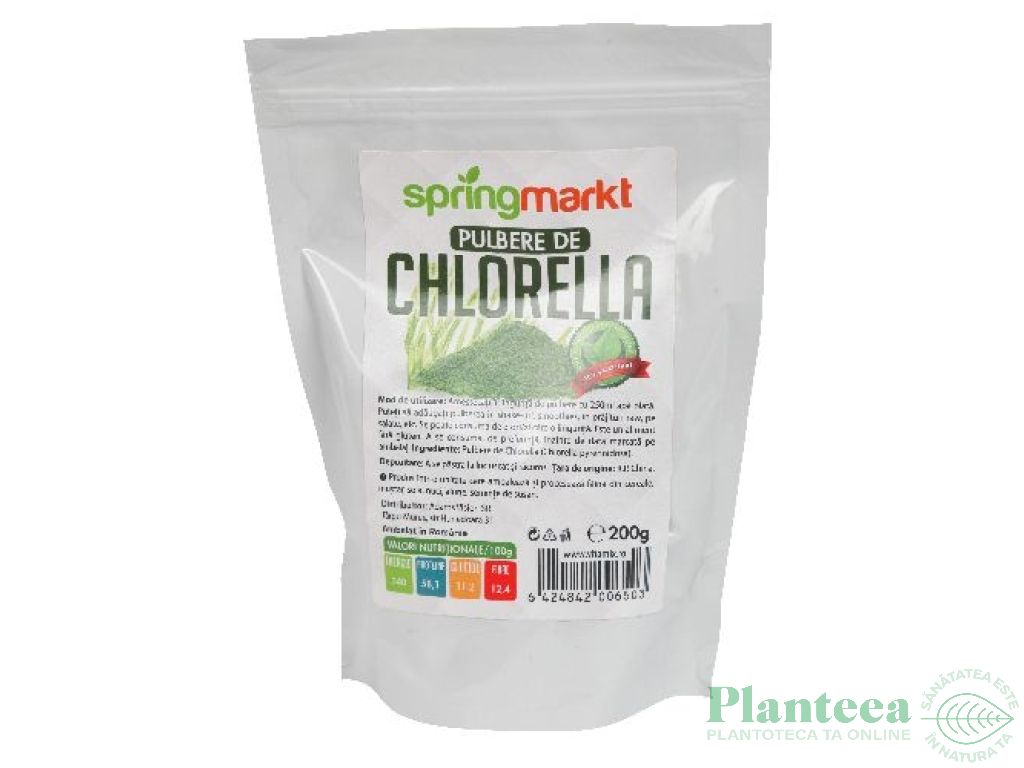 Pulbere chlorella 200g - SPRINGMARKT