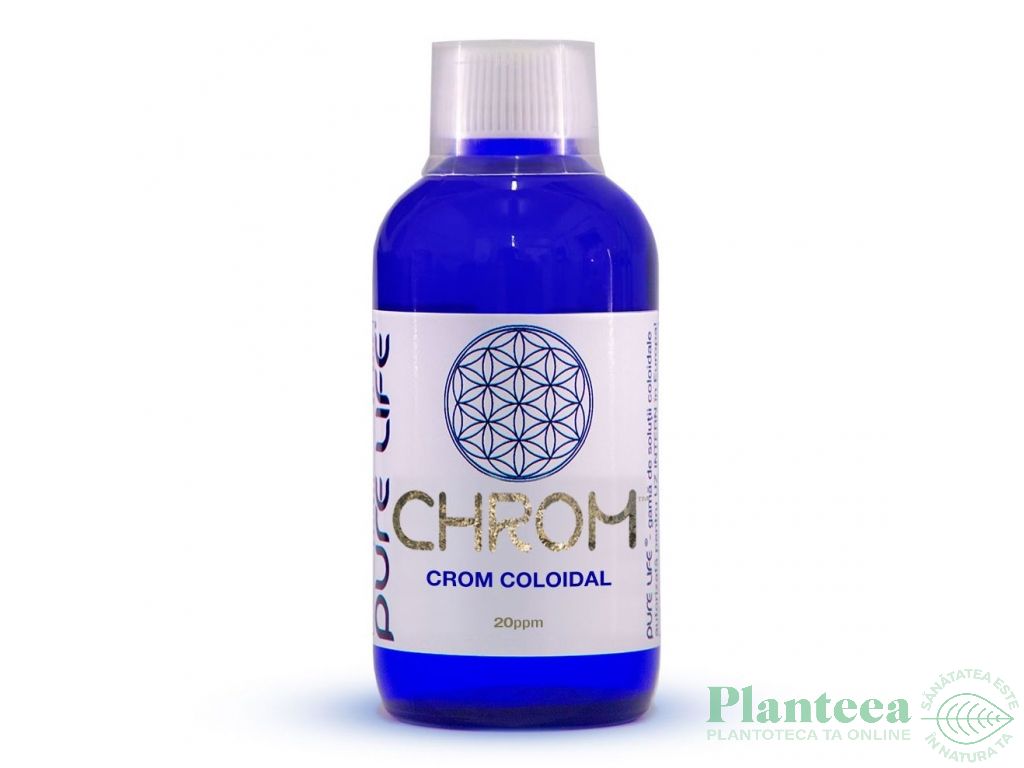 Crom coloidal 20ppm Chrom 240ml - PURE LIFE