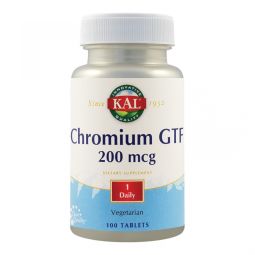 Chromium GTF 200mcg 100cp - KAL