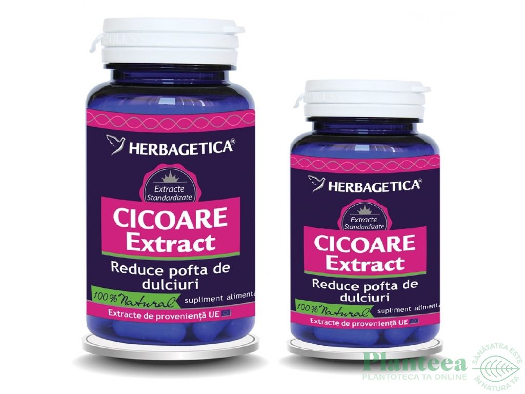 Pachet Cicoare extract 60+30cps - HERBAGETICA