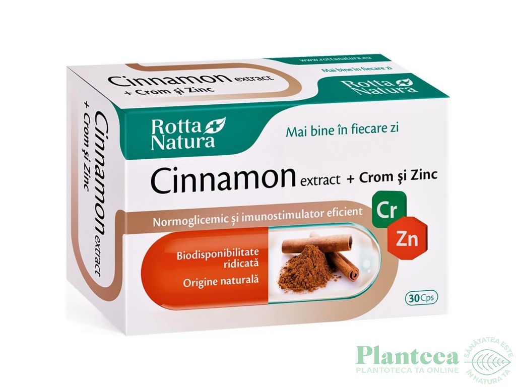 Cinnamon crom zinc 30cps - ROTTA NATURA
