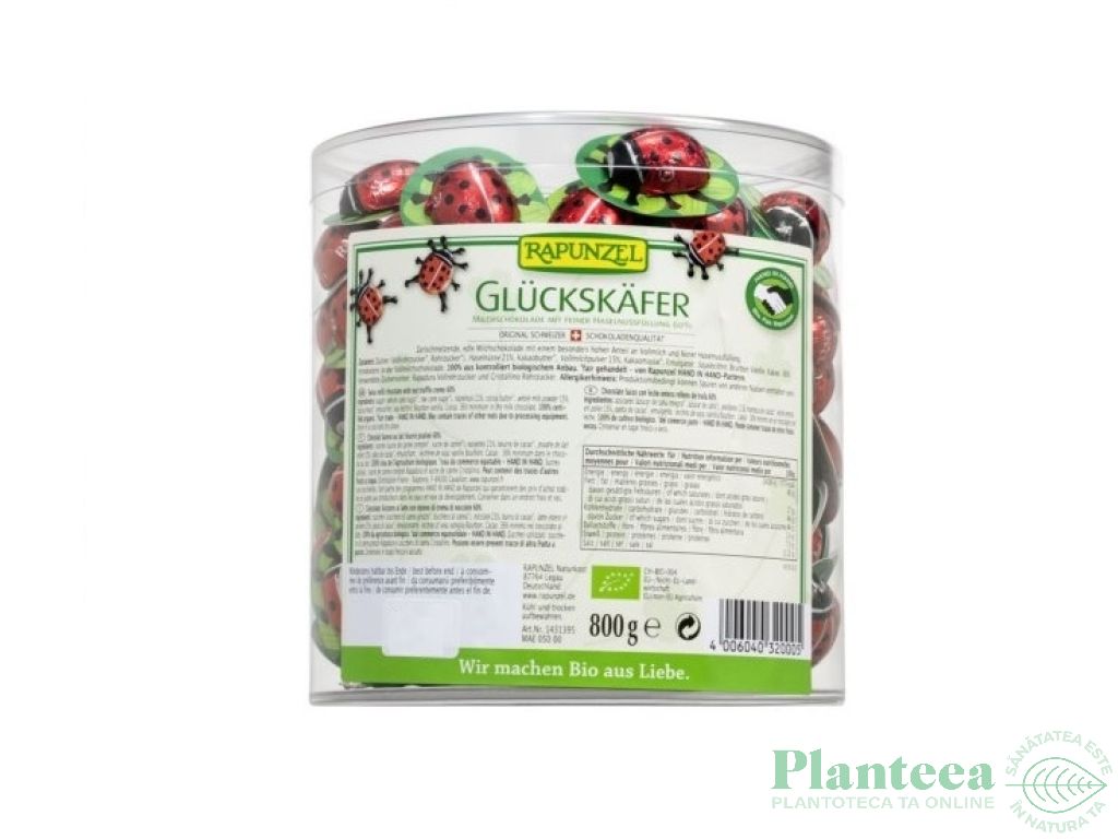 Mamarute ciocolata lapte integral eco 800g - RAPUNZEL