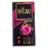 Ciocolata neagra 70% migdale trandafiri eco 27g - ROCAO