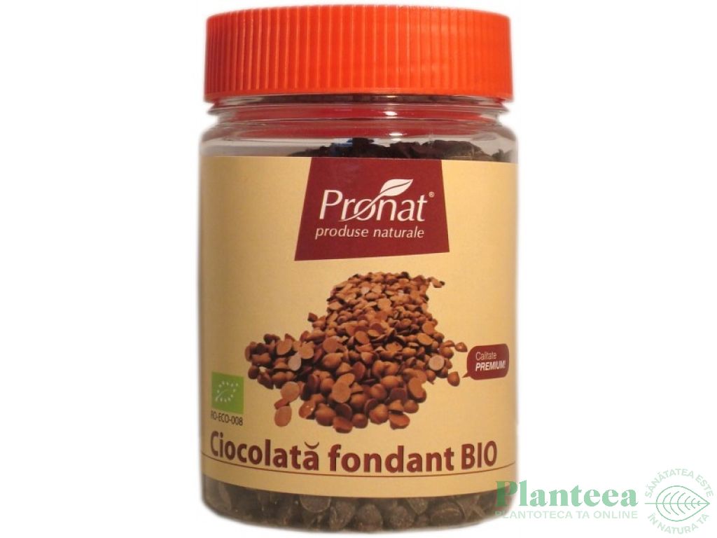 Pastile ciocolata fondant bio 160g - PRONAT