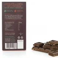 Ciocolata lapte mar portocala fara zahar 100g - SWEETERIA