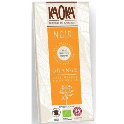 Ciocolata neagra 55% portocala eco 100g - KAOKA