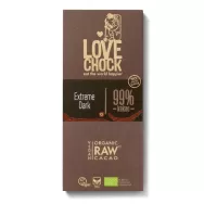 Ciocolata neagra 99%cacao raw eco 70g - LOVECHOCK