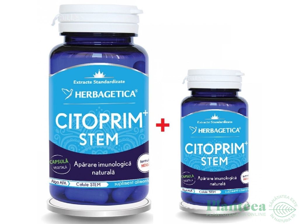 Pachet Citoprim stem 60+10cps - HERBAGETICA
