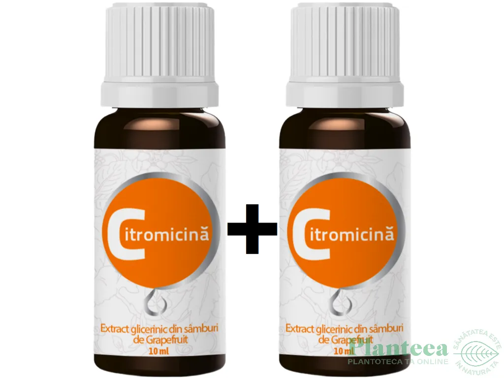 Set Extract glicerinic samburi grepfrut Citromicina 2x10ml - AROM SCIENCE