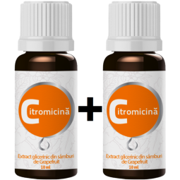 Set Extract glicerinic samburi grepfrut Citromicina 2x10ml - AROM SCIENCE
