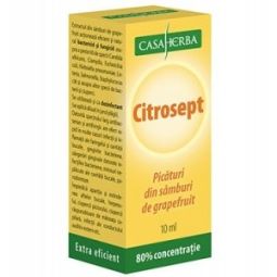 Picaturi samburi grepfrut 80% Citrosept 10ml - CASA HERBA