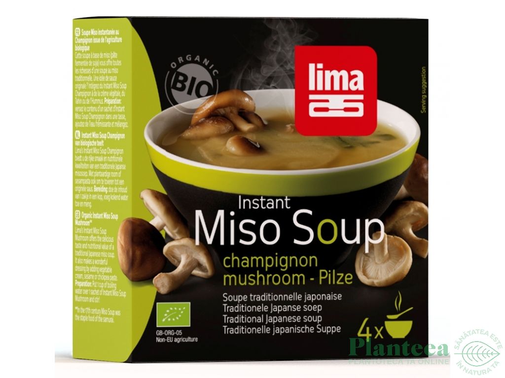 Supa miso ciuperci plic eco 4x10g - LIMA