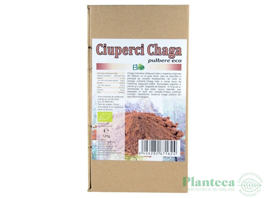 Pulbere chaga eco 125g - DECO ITALIA