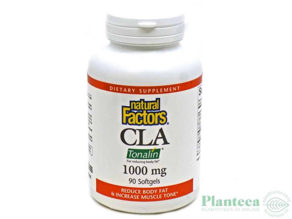 CLA 1000mg Tonalin 90cps - NATURAL FACTORS