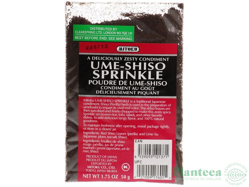 Condiment ume shiso macinat 50g - MITOKU