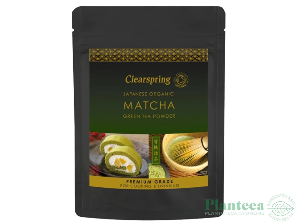 Ceai verde matcha pulbere eco 40g - CLEARSPRING