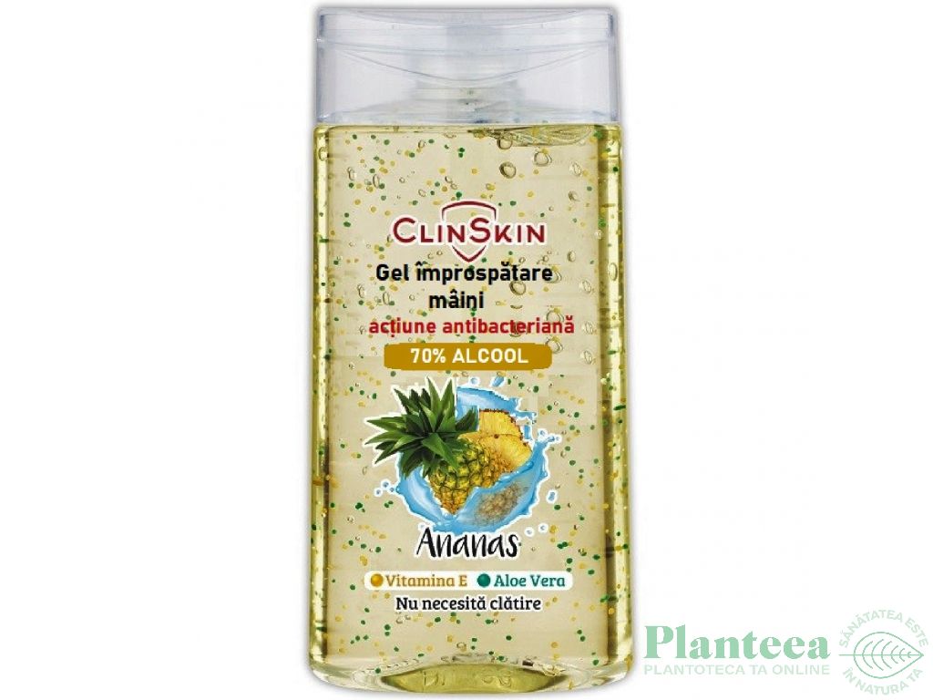 Gel igienizant maini 70%alcool ananas ClinSkin 100ml - ADEX COSMETICS