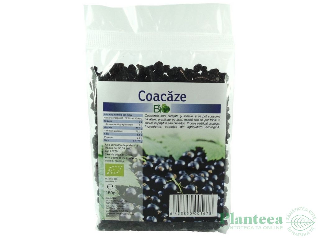 Coacaze uscate eco 150g - DECO ITALIA