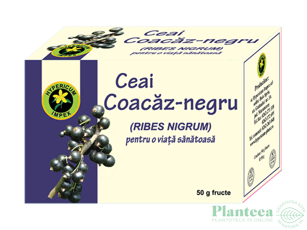 Ceai coacaze negre 50g - HYPERICUM PLANT